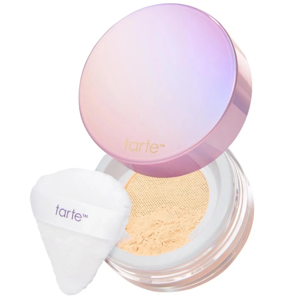 Tarte Creaseless Loose Setting Powder In Yellow Full Size New In Box Authentic